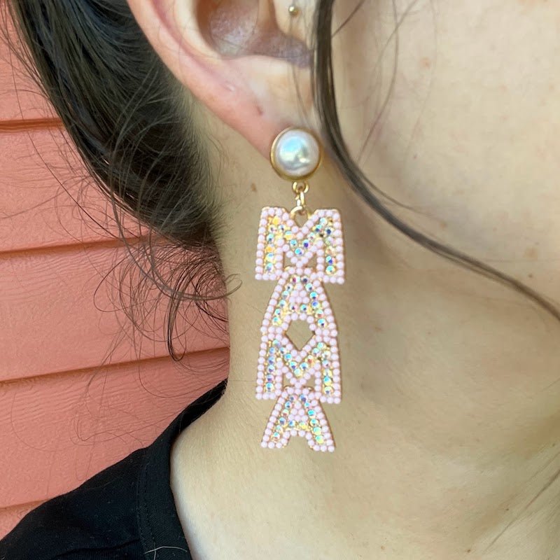 mama earrings - Little Moon Baby Market