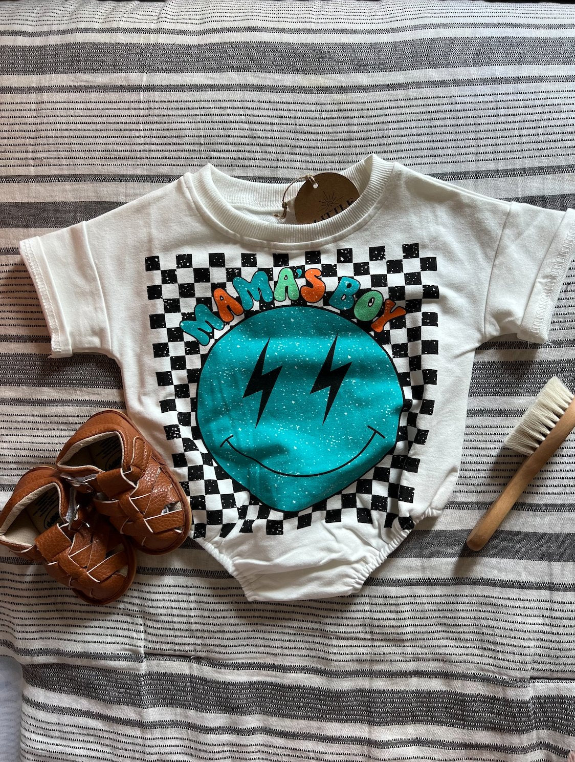 Mama’s boy bubble romper - Little Moon Baby Market