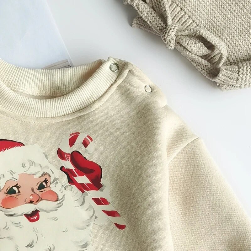 santa baby bubble romper - Little Moon Baby Market