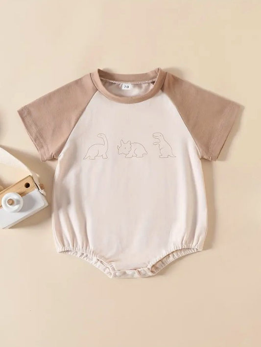 babysaurus bubble romper - Little Moon Baby Market