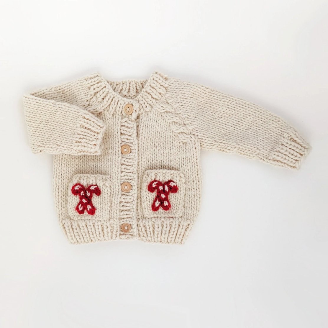 candy cane cardigan sweater - Little Moon Baby Market