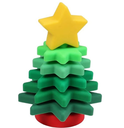 christmas tree silicone stacker - Little Moon Baby Market