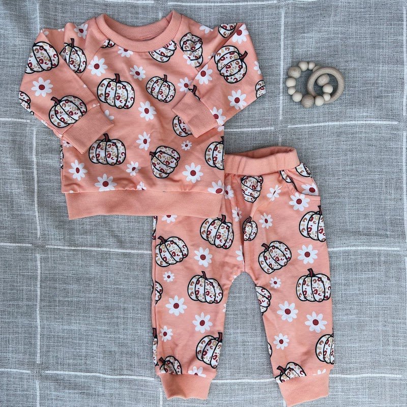 pink pumpkins set - Little Moon Baby Market