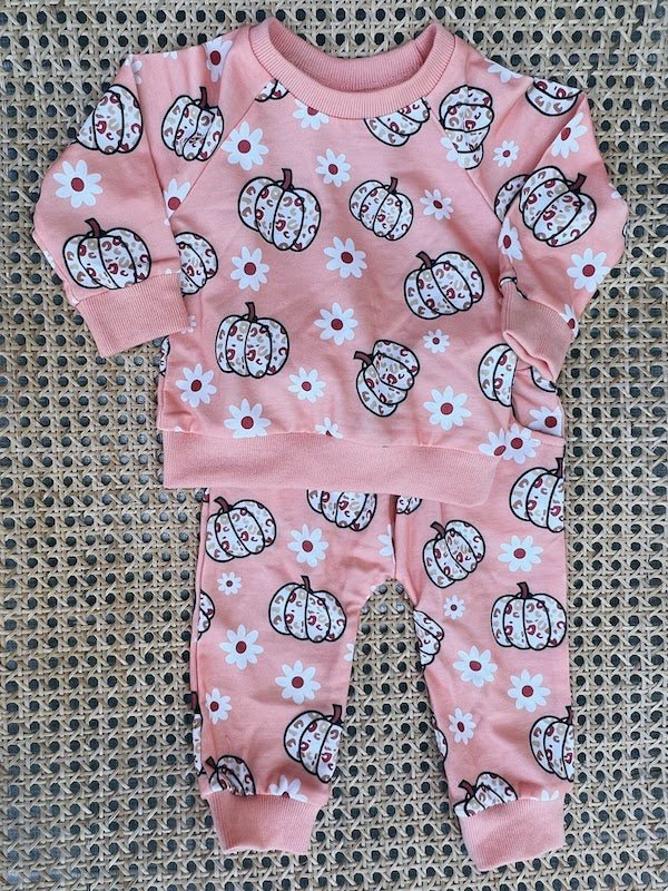 pink pumpkins set - Little Moon Baby Market