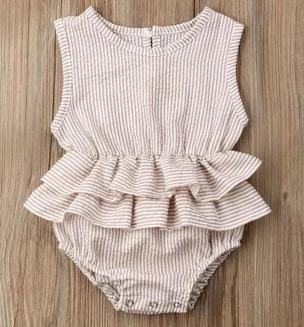 ruffled romper - Little Moon Baby Market