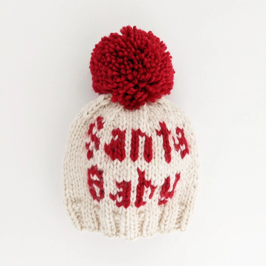 santa baby pom hat - Little Moon Baby Market