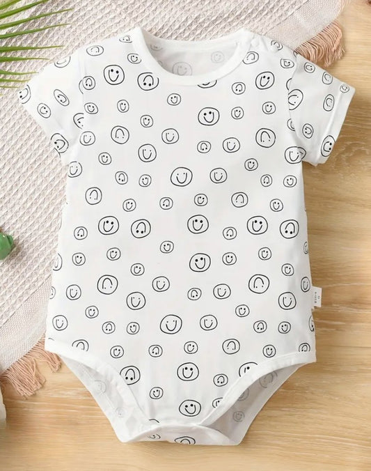 smiley baby onesie - Little Moon Baby Market